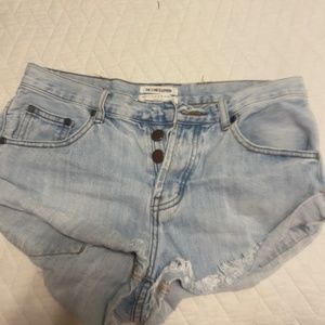 One Teaspoon Bandit Jean Shorts Size 24